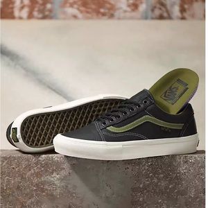 Vans Unisex Skate Old Skool Butter Black/Olive Green Shoes ~ Sz Men 7.5 Women 9